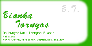 bianka tornyos business card